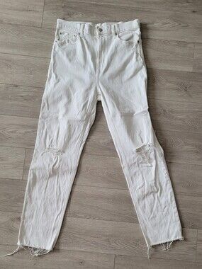 GAP White Cheeky Straight Jeans